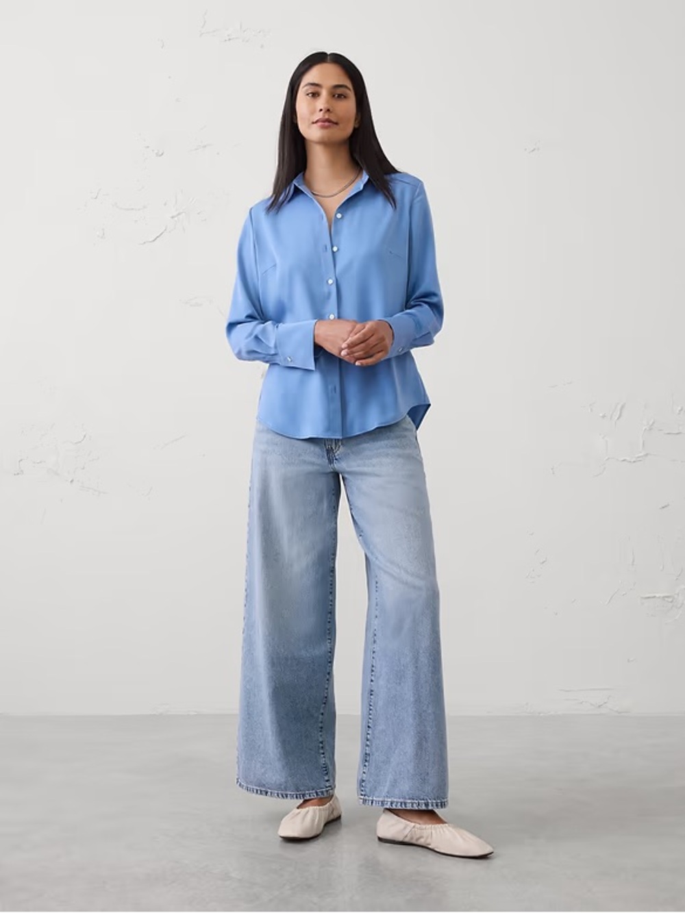 Banana republic classic silk shirt